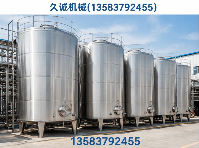 微山县食品级不锈钢罐展示图